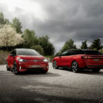 The all-electric Volkswagen ID.3 GTX and ID.7 GTX Tourer