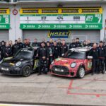 Victory ahead of World Premiere: MINI John Cooper Works and Bulldog Racing celebrate Triumph at the 2024 Nürburgring 24 Hours Race 2024.