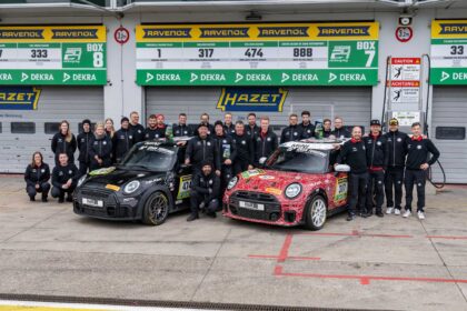 Victory ahead of World Premiere: MINI John Cooper Works and Bulldog Racing celebrate Triumph at the 2024 Nürburgring 24 Hours Race 2024.